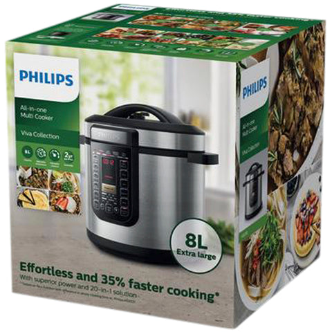 Image of Philips All in One Cooker 8L, 1500 W, ProCeramic+, 20 Pre-set, HD2238/72