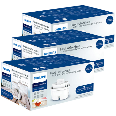 Image of Philips Water Jug Filter Value Pack, 9 Filters