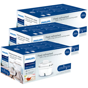 Philips Water Jug Filter Value Pack, 9 Filters