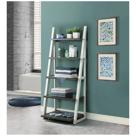 Image of Bayside Furnishings Ashlyn Ladder Bookcase 182.9cm