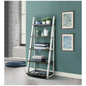 Bayside Furnishings Ashlyn Ladder Bookcase 182.9cm