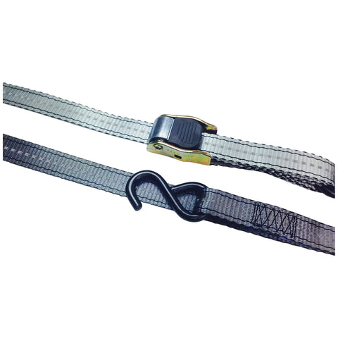 Image of Gear X Cam Buckle Tie Down Strap 4pk 25 mm x 1.8 m