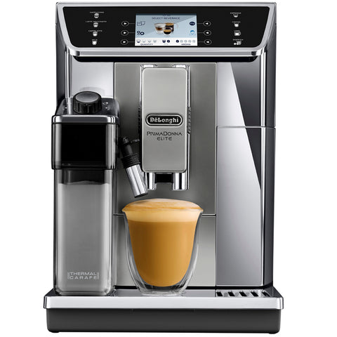Image of Delonghi PrimaDonna Elite Automatic Coffee Machine, ECAM65055MS, Made In Italy