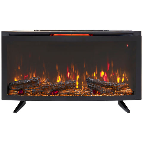 Image of Classicflame Wall Mount Electric Fireplace with Heater, 42HFU300CGT