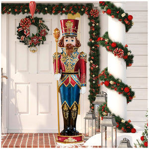 Lighted Grand Nutcracker with Music, 183cm