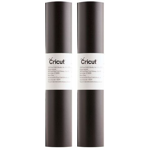 Image of Cricut Premium Removable Vinyl 2 Pack - 4.5m Per Roll - Black