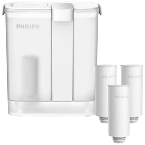 Philips Instant Water Filtration Dispenser, Value Pack including 4 Filtration Cartridges