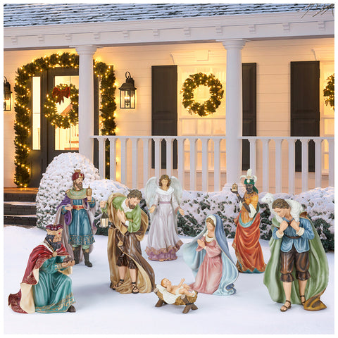 Image of Outdoor Nativity Set, 9 Piece