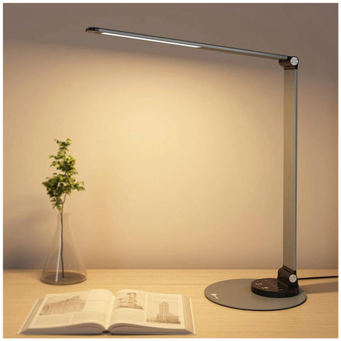 Image of TaoTronics Dimmable LED Desk Lamp with USB Charging Port