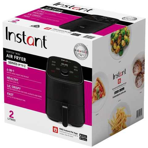 Image of Instant Vortex Mini Air Fryer 2L, 95% Less Oil