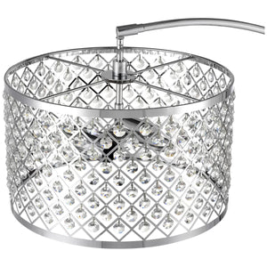Bridgeport Designs TMI Gisele Crystal Arc Floor Lamp