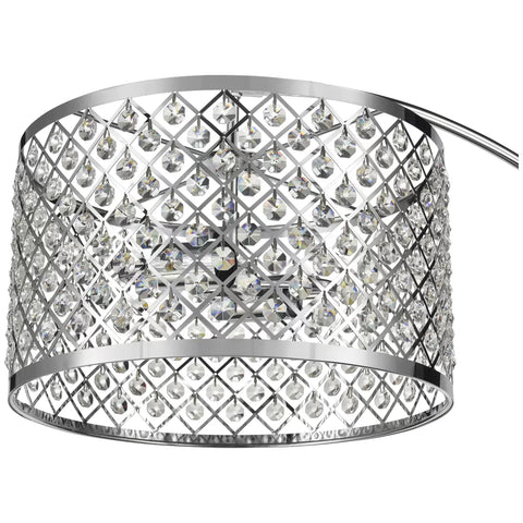 Image of Bridgeport Designs TMI Gisele Crystal Arc Floor Lamp