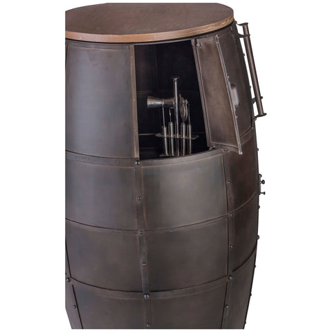 Image of Wine Stash Iron Wine Barrel