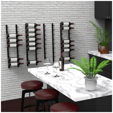 Image of Wine Stash Wall Mounted Side Facing Bottle Wine Rack