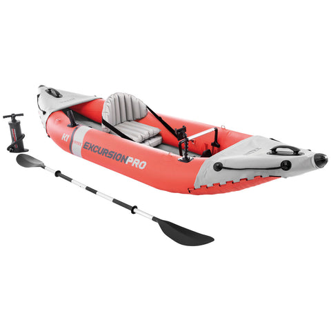 Image of Intex Excursion Pro Kayak, 1 Person, 100Kgs, Air Pump, Waterproof Bag