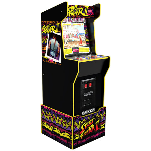 Image of Arcade1Up Capcom Legacy Street Fighter Arcade with Stool