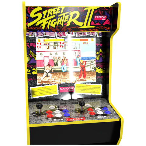 Image of Arcade1Up Capcom Legacy Street Fighter Arcade with Stool