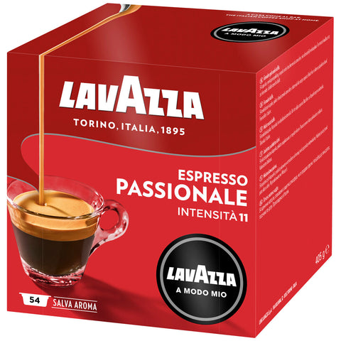 Image of Lavazza A Modo Passionale Capsules, 108 Pack, Free Jolie White Coffee Machine