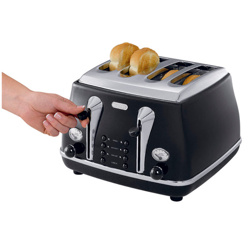 Image of Delonghi Icona Classic 4 Slice Toaster