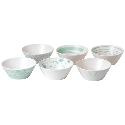 Image of Royal Doulton Pacific Cereal Bowls 16 cm Mint 6pc