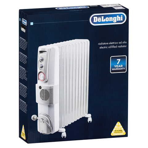 Image of Delonghi 2400W DL Oil Column Heater with Timer and Fan