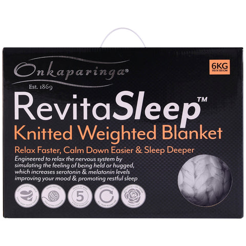 Image of Onkaparinga Knitted Weighted Blanket 6 kg
