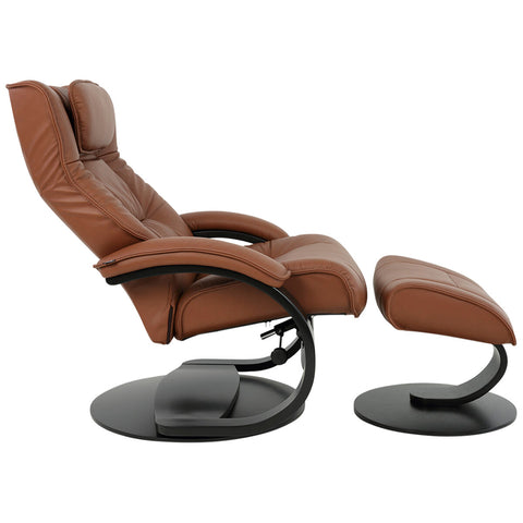 Image of Moran Fjords Regent C-Base Large Chair and Ottoman