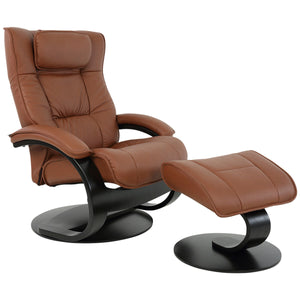 Moran Fjords Regent C-Base Large Chair and Ottoman