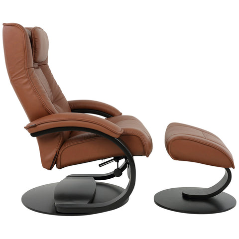 Image of Moran Fjords Regent C-Base Large Chair and Ottoman