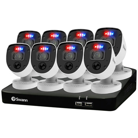 Image of Swann Enforcer 8 Camera 8 Channel 4K Ultra HD Security System SODVK-856808RL-AU
