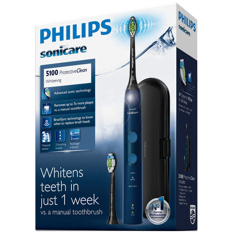 Image of Philips Sonicare ProtectiveClean Whitening Electric Toothbrush Navy Blue