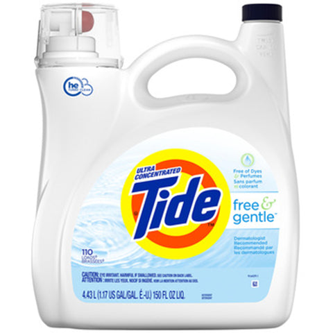 Image of Tide Free and Gentle Laundry Liquid 4.43L